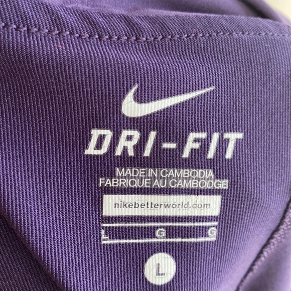 Nike Purple Dri Fit Pleated Tennis Skort - Picture 7 of 10